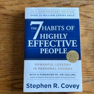 The 7 Habits Of Highly Effective People by Stephen R Covey paperback book